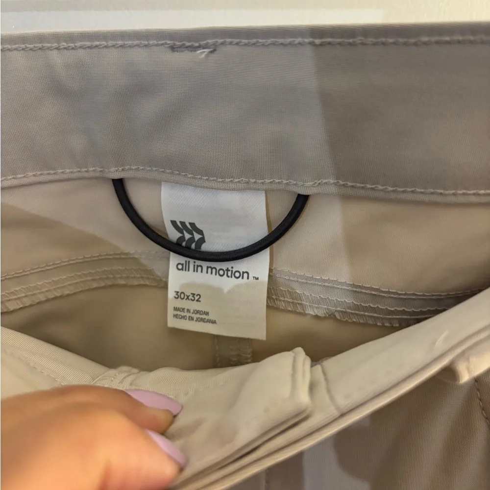 Men's All In Motion 360 Lifestyle 360 pants in Stone Sz 30X32 NWT_9